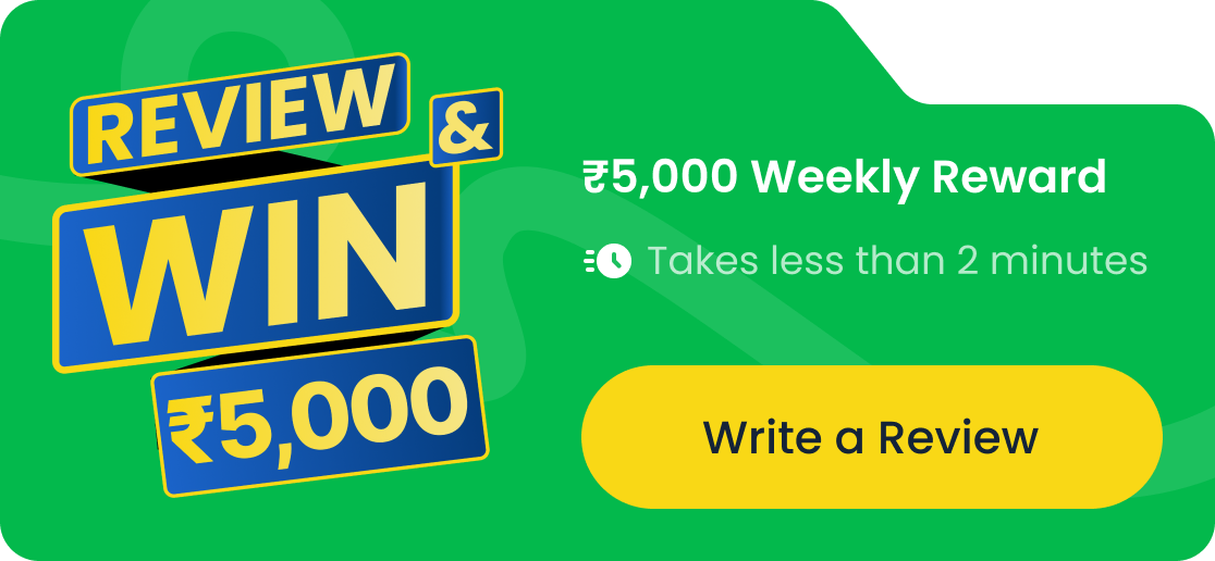 Write a Review & Win Exciting Prizes Write a Review & Win Exciting Prizes